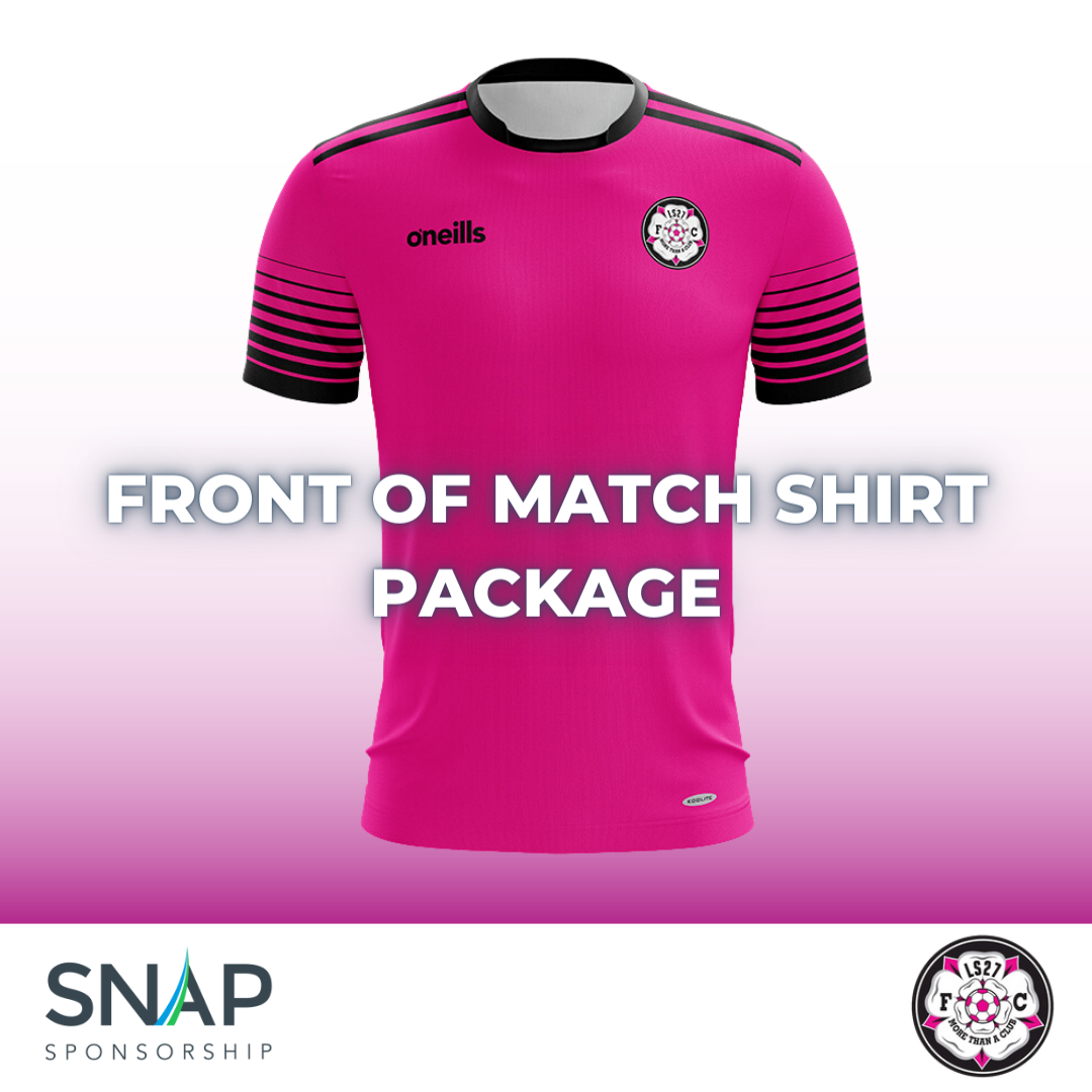 U9 Pinks Front of Match Shirt Package