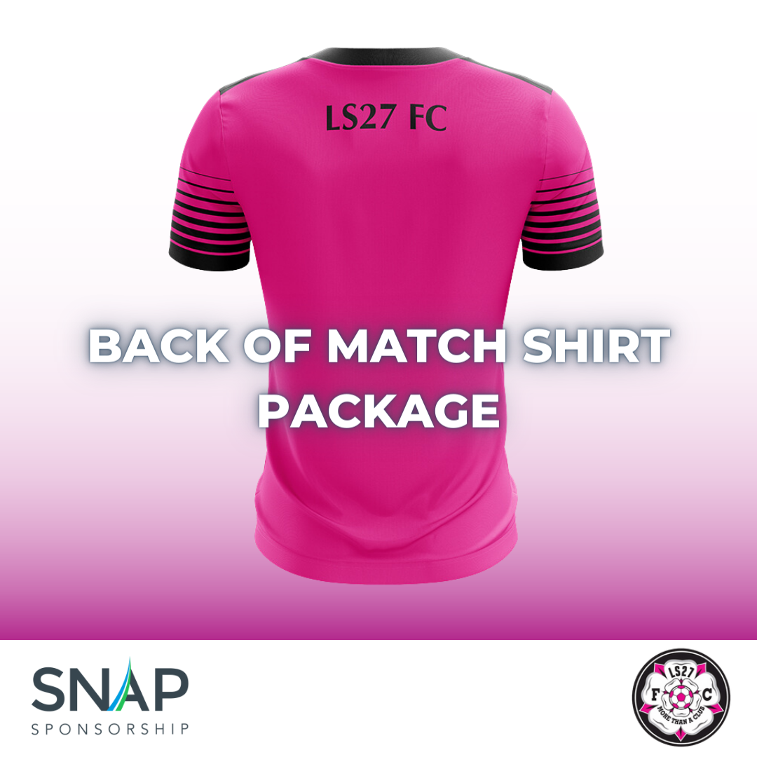 U9 Blacks Back of Match Shirt Package