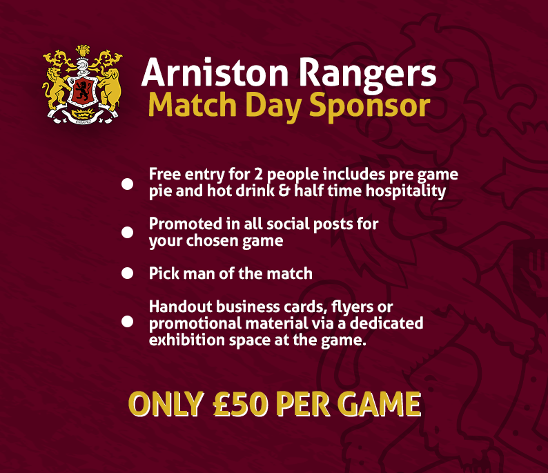 Match Sponsor - Arniston Rangers vs Edinburgh South