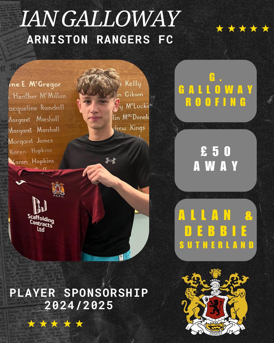 Player Sponsor for Ian Galloway